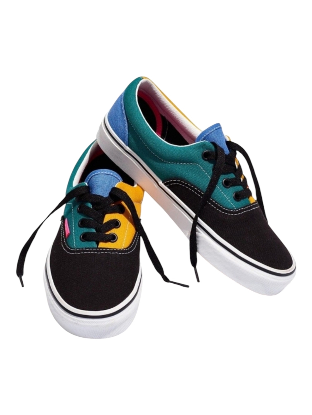 Vans Era Mix N Match Cadminum Color Block Teal Yellow Blue Pink Women's 6.5